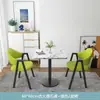 Mesa Pequeña Cuadrada de Ocio para Balcón, Mesa de Recepción de Oficina, Juego de Mesa y Sillas para Negociación, Mesa Sencilla para Comedor de Cafetería y Tienda de Té con Leche