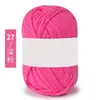 Hilo de Algodón Coreano de Leche de 4 Hebras, Lana Media, Bola de Hilo de Grosor Medio para Muñecas Hechas a Mano, Hilo para Crochet, Bola de Hilo Tejida a Mano