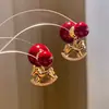 Brincos Pingente Cavalo do Ano Zodiacal Banhados a Ouro Real 18K, Novos Brincos de Pino Versáteis Estilo Chinês Retrô, Brincos Elegantes de Luxo Leve