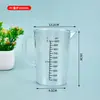 Taza medidora de PC de grado alimenticio para tienda de té de leche, cilindro medidor acrílico resistente a altas temperaturas, 500 ml, taza medidora comercial de grado alimenticio