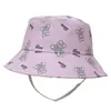Novo Chapéu de Pescador Infantil Estampado de Desenho Animado Primavera e Verão Viagem ao Ar Livre Chapéu de Sol Brincadeira de Bebê Chapéu de Bacia à Prova de Vento