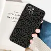 Estilo Artístico de Líneas de Graffiti Blanco y Negro Más Vendido Transfronterizo Funda Protectora de Silicona Anti-Caídas para iPhone 16 Adecuada para Apple 17Pm