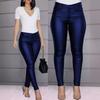 2023 outono e inverno transfronteiriço novo desejo da Amazon cor sólida calças de couro PU leggings casuais sexy calças femininas comércio exterior