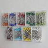 Alfinetes de Posicionamento de Vidro Colorido Corte Vertical de Roupas DIY Artesanal Alfinetes Perolados 38mm Decoração de Buquê Alfinetes Fixos