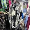 Moda Femenina Europea y Americana 2025 Camisa Estampada de Manga Larga Estilo Ins Moderna de Longitud Media Top de Diseñador
