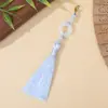 Estilo nacional borla fleco bucle anillo de correr cierre de langosta borla accesorios de decoración de ropa colgante de abanico borla colgante Hanfu broche pequeño colgante