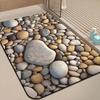 Alfombrilla de Piso de Barro Diatómico tipo Piedra para Inodoro, Baño, Cocina, Felpudo Absorbente de Agua Secado Rápido, Felpudo Antideslizante para Baño