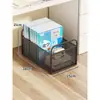 Prateleira de armazenamento para mochila escolar, organizador de livros sob a mesa, itens essenciais para a sala de aula, carrinho de armazenamento móvel para mochila escolar de estudante, carrinho pequeno de chão