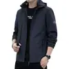 Chaqueta Casual para Hombre 2026 Otoño Nueva Tendencia Estilo Coreano Marca Versátil con Capucha Ropa para Hombre