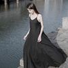 Vestido Saia Slip Personalizado 25 Verão Estilo Escuro Feito em Casa Algodão de Fibra Longa Grande Balanço Ponto Folha de Salgueiro Duplo Duas Cores