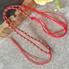 Collar de cuerda de colores, colgante al por mayor con cuerda, hecho a mano, cuerda roja, collar de cuerda de colores, collar tejido de colores, cuerda