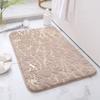 Tapete de Chão Estilo Luxo Leve Tapete Capacho Entrada de Porta Quarto Casa Banheiro Absorvente de Água Banheiro Antiderrapante Tapete para Pés