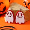 Aretes acrílicos de monstruo de luz de Halloween nuevos transfronterizos europeos y americanos, aretes de personalidad exagerados de fantasma lindo divertido