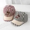 Yiwu Sombreros al por mayor Gorras de béisbol a rayas de moda para niños y niñas Gorras sencillas para el sol para exteriores para bebés y niños pequeños