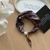 Nuevo Collar de Perlas Bufanda para Mujer Bufanda Francesa de Primavera y Verano Bufanda de Alta Gama Bufanda de Moda Comodín Hebilla Magnética Venta al por Mayor