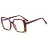 Nueva caja de moda, bolso vanguardista, flor TR90, anti-luz azul, pasarela europea y americana, luz de lujo, espejo plano, gafas famosas de internet
