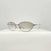 Gafas de Sol Ojo de Gato con Montura Metálica Retro Estilo Hong Kong Moda Coreana Montura Delgada Anti-UV Gafas para Miopía para Mujer