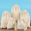 Bolsas de Algodón y Lino con Cordón Personalizadas Directamente de Fábrica, Bolsas para Empaque de Té y Alimentos, Bolsas de Algodón Puro con Cordón y Logo Impreso