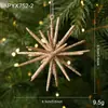 Nuevo Colgante Navideño Creativo Estrella Explosiva de Acrílico con Purpurina Adorno de Decoración de Árbol de Navidad Suministros Navideños