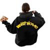 Talla Europea Hombro Descubierto Talla Grande Moda Deportiva Trendy Casual Sudadera con Capucha Pulóver para Hombre y Mujer
