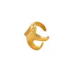 Anillo Popular Transfronterizo de Acero de Titanio con Carcasa Diseño de Nicho Nuevo Anillo de Acero Inoxidable para Mujer Nicho de Gama Alta Venta al por Mayor
