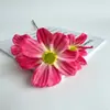 Buquê de flor cosmos artificial, decoração de flor artificial, arranjo floral de casamento em tecido de seda, adereço de foto de flor de seda