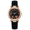 Reloj Popular de Estilo Lujoso para Mujer Transfronterizo con Esfera Incrustada de Diamantes y Oro Rosa, Reloj de Cuarzo, Exportación del Fabricante Transmisión en Vivo al por Mayor