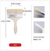 Fabricante en stock mango de madera cerdas de cerdo pincel de pintura pincel para barbacoa sin pelusa pincel de pelo plano herramientas de ferretería pincel de pintura