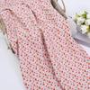 Tela para Camisa con Estampado Floral Pequeño, Elástica en Cuatro Direcciones, Tela para Falda Floral Infantil, Tela Floral Lisa 100% Poliéster, Elástico Ligero