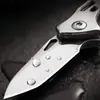 Cuchillo plegable multifuncional portátil al por mayor de fábrica, mini cuchillo plegable de acero inoxidable para supervivencia al aire libre, cuchillo de autodefensa