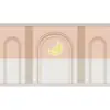 Painel de parede com estrutura de arame de gesso imitação 3D papel de parede salão de beleza loja de roupas estúdio de transmissão ao vivo pano de parede de fundo rosa