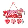 Colgante de Puerta Transfronterizo para el Día de San Valentín Decoración de Ambiente de Fiesta Colgante de Pared para Decoración de Fiesta de Boda Colgante de Puerta para el Día de San Valentín