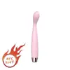 Mini Vibrador G-Spot para Mulheres, Massageador Pessoal Fino de TPE, Estimulação Clitoriana e Vaginal Potente, Alimentado por Bateria, HL17
