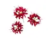Lirio Araña Artificial de 3 Cabezas, Lirio de Lluvia y Flor Manju Shaw para Decoración de Salón de Bodas, Arreglo Floral, Decoración del Hogar, Flores de Seda