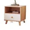 Mesita de noche moderna minimalista, mueble pequeño simple para dormitorio, mueble de almacenamiento pequeño para vivienda de alquiler