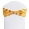 Fornecimento de pulseira de anel de perfuração de camada dupla sem alça elástica decorativa para encosto de cadeira suprimentos de decoração de banquete de casamento flor de laço para encosto de cadeira