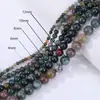 Ágata Indiana Contas Redondas Contas Soltas Pulseira DIY Colar Acessórios de Joias Semi-Acabados Artesanato Feito à Mão Materiais para Miçangas