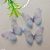 Centenas de Borboletas de Tule Estéreo de 5cm para DIY: Adorno de Cabeça, Grampo de Cabelo, Acessórios de Cabelo, Decoração de Roupas, Acessórios Decorativos de Borboleta em Estoque