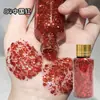 Sombra de Ojos Líquida Roja con Lentejuelas Vnkt Maquillaje de Escenario Gel con Brillantina Super Brillante Maquillaje de Ojos de Cristal Maquillaje de Espectáculo