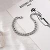 Pulsera de Moda Transfronteriza Europea y Americana No se Desvanece Cadena Cubana Nk Joyería de Moda Genial Hip-Hop para Hombres y Mujeres Pulsera de Acero Inoxidable