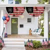 Suministro Transfronterizo de Banderas Semicirculares Conmemorativas del 250 Aniversario Americano, Decoraciones de Banderas en Forma de Abanico de 250 Años de América