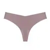 Pantaletas de algodón puro transpirables sin costuras de seda helada de cintura baja europeas y americanas, talla grande, forma de T, ropa interior de una pieza sexy para mujer