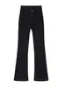 Calça Jeans Flaire Preta de Cintura Alta para Mulheres, Novo Estilo Primavera e Outono 2026, Tamanho Petite, Caimento Solto, Emagrecimento, Calça Pantalona Versátil