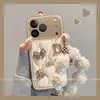 Adecuada para Apple 18 Pro Max y iPhone 18 Pro, esta elegante y de alta gama funda para teléfono presenta un nuevo diseño de otoño/invierno con un motivo de oso metálico de cobertura total.