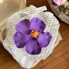 Atmósfera de Principios de Primavera ~ Pinza para el Cabello de Flor de Hibisco Simulada Estilo Dulce de Resort junto al Mar para Mujer Accesorios para el Cabello Bohemios de Frangipani