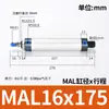 Aleación de Aluminio Mini Micro Mal Cilindro Completo Pequeño Varilla de Empuje de Presión de Aire Varilla Telescópica Neumático 25