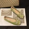 2026 nuevos zapatos planos de punta redonda con bloques de color y lazo retro, zapatillas de ballet de estilo chino de boca poco profunda y suela blanda, zapatos planos para mujer