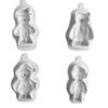 Festival de Navidad Papá Noel alce elfo niños muñeco de nieve modelado molde de silicona horneado DIY pastel