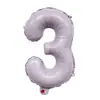 Globos de Papel de Aluminio de 16 pulgadas Color Morado Macarrón Morado Claro Letras A-Z Números 0-9 Decoración para Fiesta de Cumpleaños Globos Banner