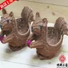 Cesta de almacenamiento de mimbre de imitación de ardilla cesta de almacenamiento de animales